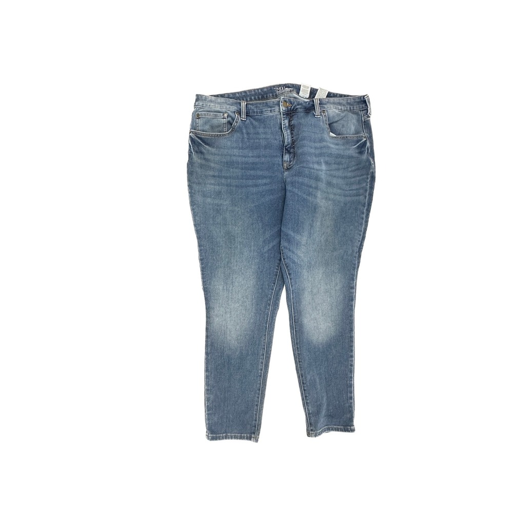 Time and‎ Tru Womens High Rise Curvy Jeans Medium Wash Denim Size 20 Stretch